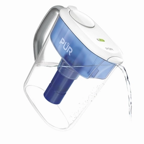 11 Cup Water Pitcher Filtration System White/Blue