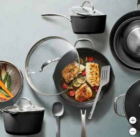 12 Piece Non-Stick Cookware Set With Silicone Utensils