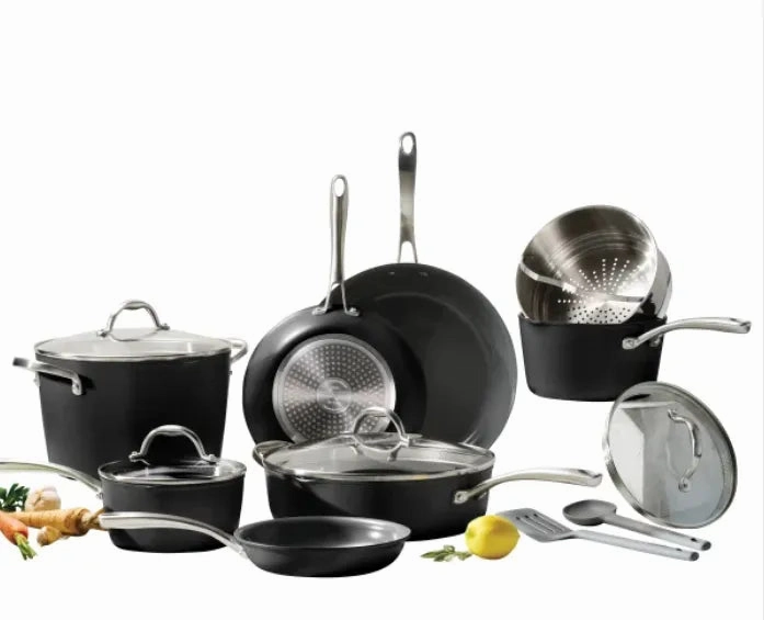 12 Piece Non-Stick Cookware Set With Silicone Utensils