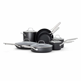 12pc Hard Anodized Aluminum Nonstick Cookware Set