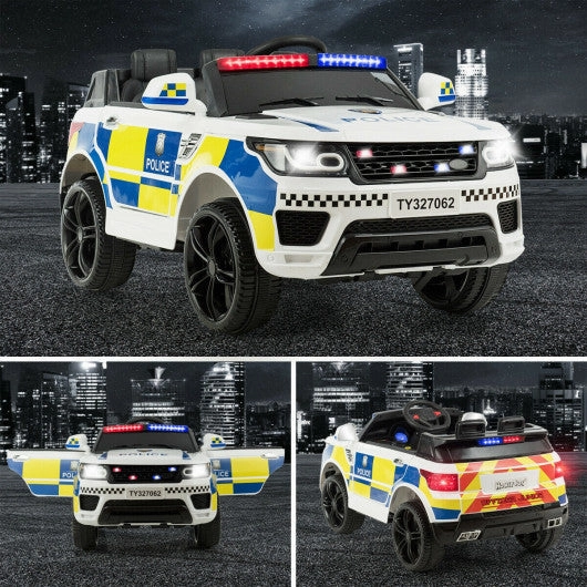 12V Kids Electric Ride on Car With Remote Control-White