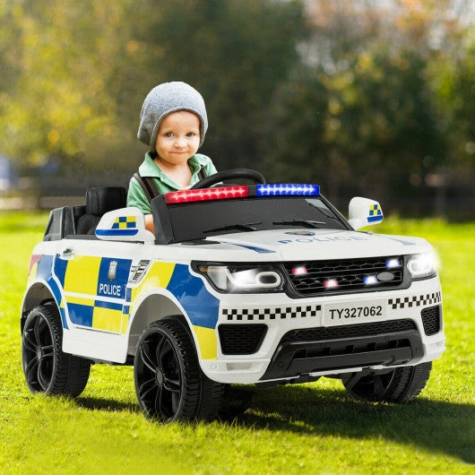 12V Kids Electric Ride on Car With Remote Control-White