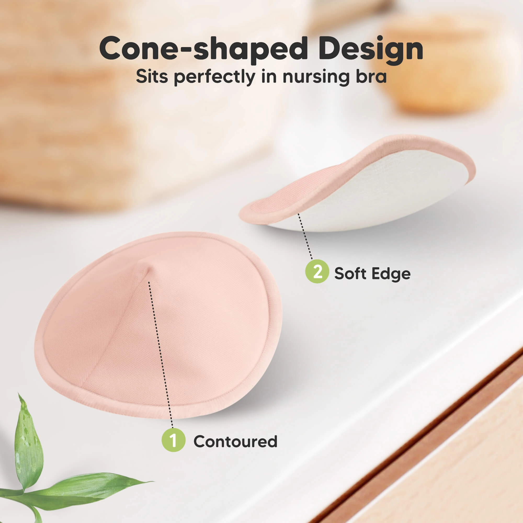 14-Pack Comfy Nursing Pads (Pink Sand)