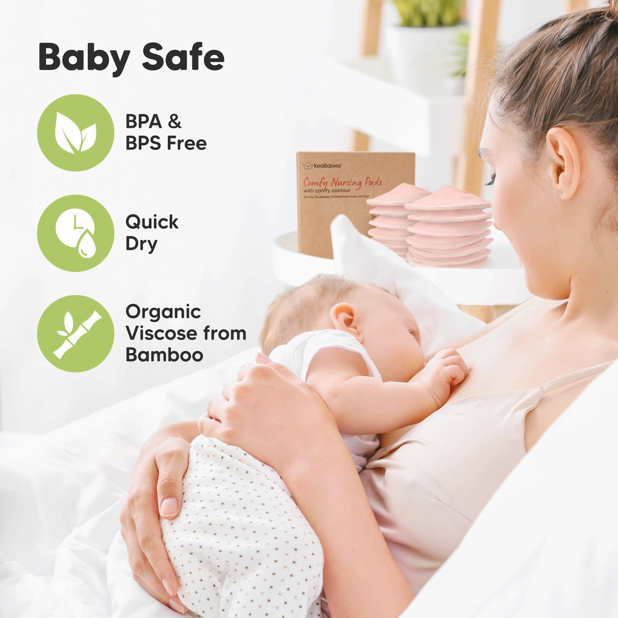 14-Pack Comfy Nursing Pads (Pink Sand)