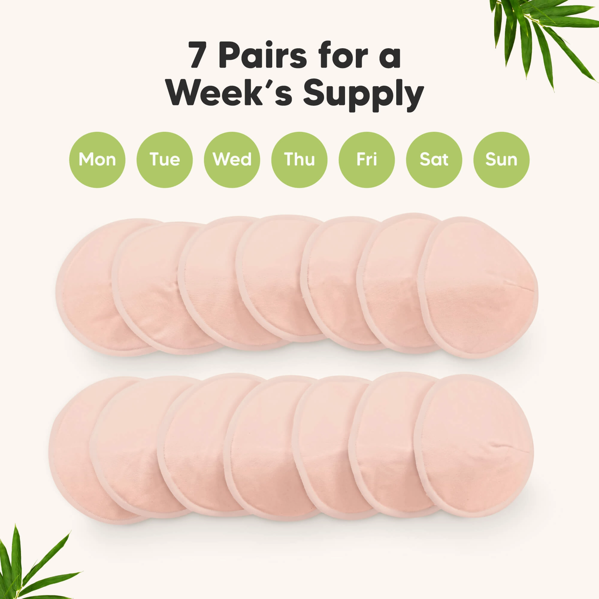 14-Pack Comfy Nursing Pads (Pink Sand)