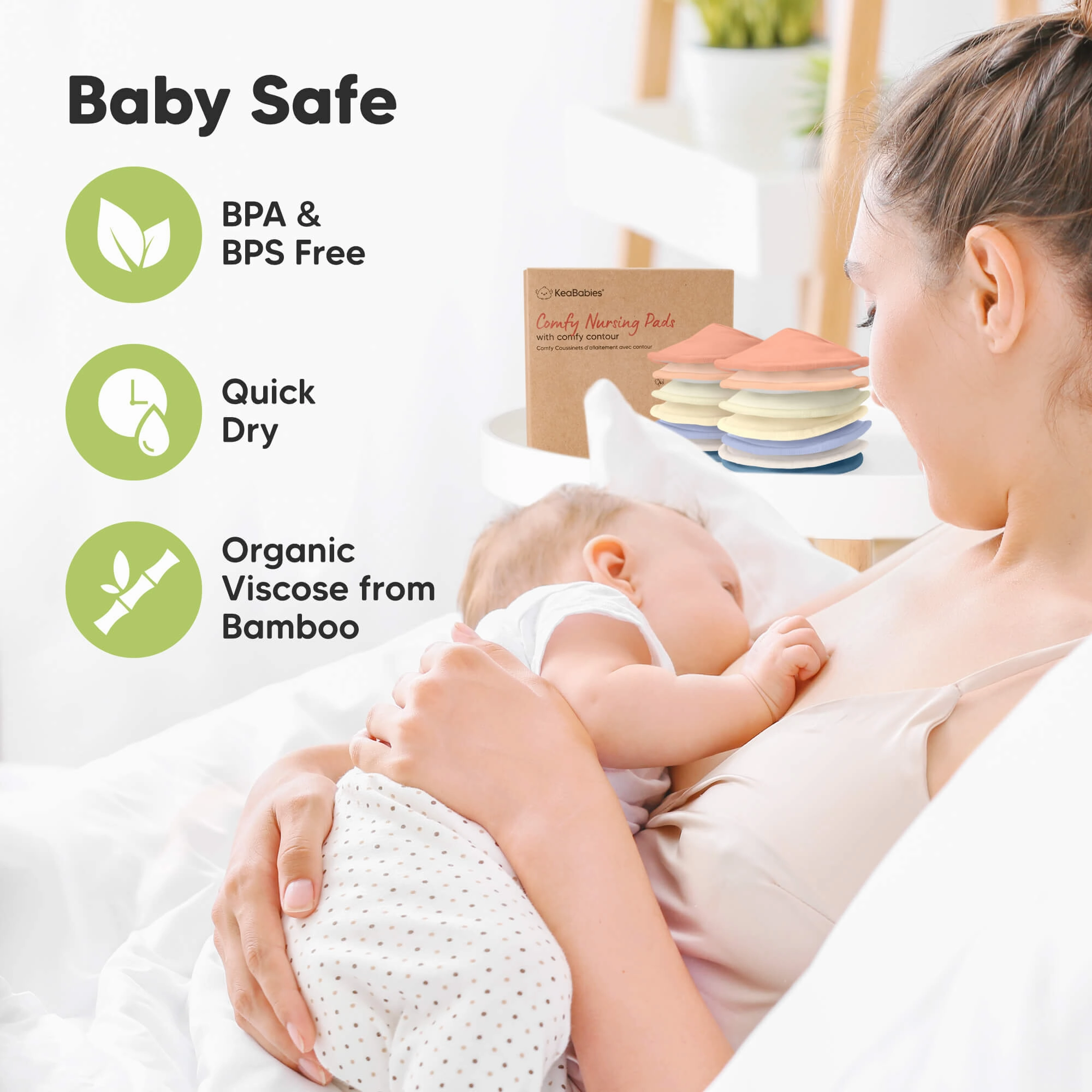 14-Pack Comfy Nursing Pads (Sweetheart)