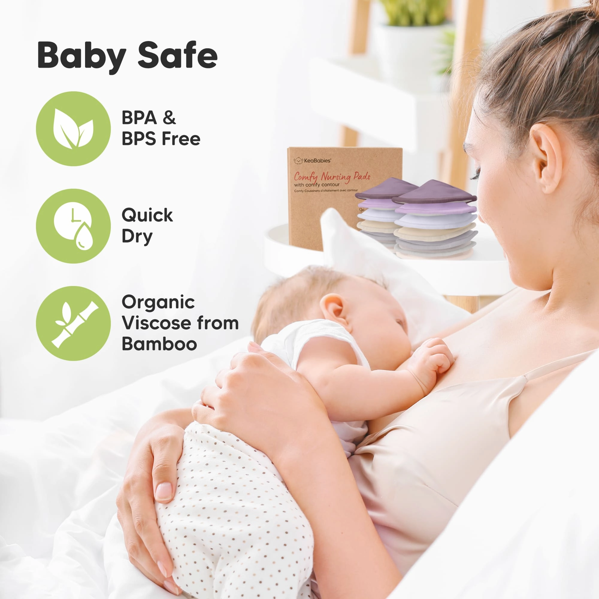 14-Pack Comfy Nursing Pads (Violet)