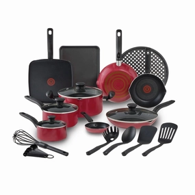 20pc Simply Cook Nonstick Cookware Set With Lids