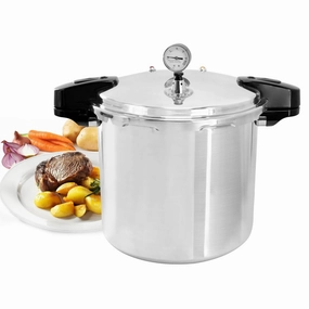24qt Large Aluminum Stovetop Pressure Cooker/Canner