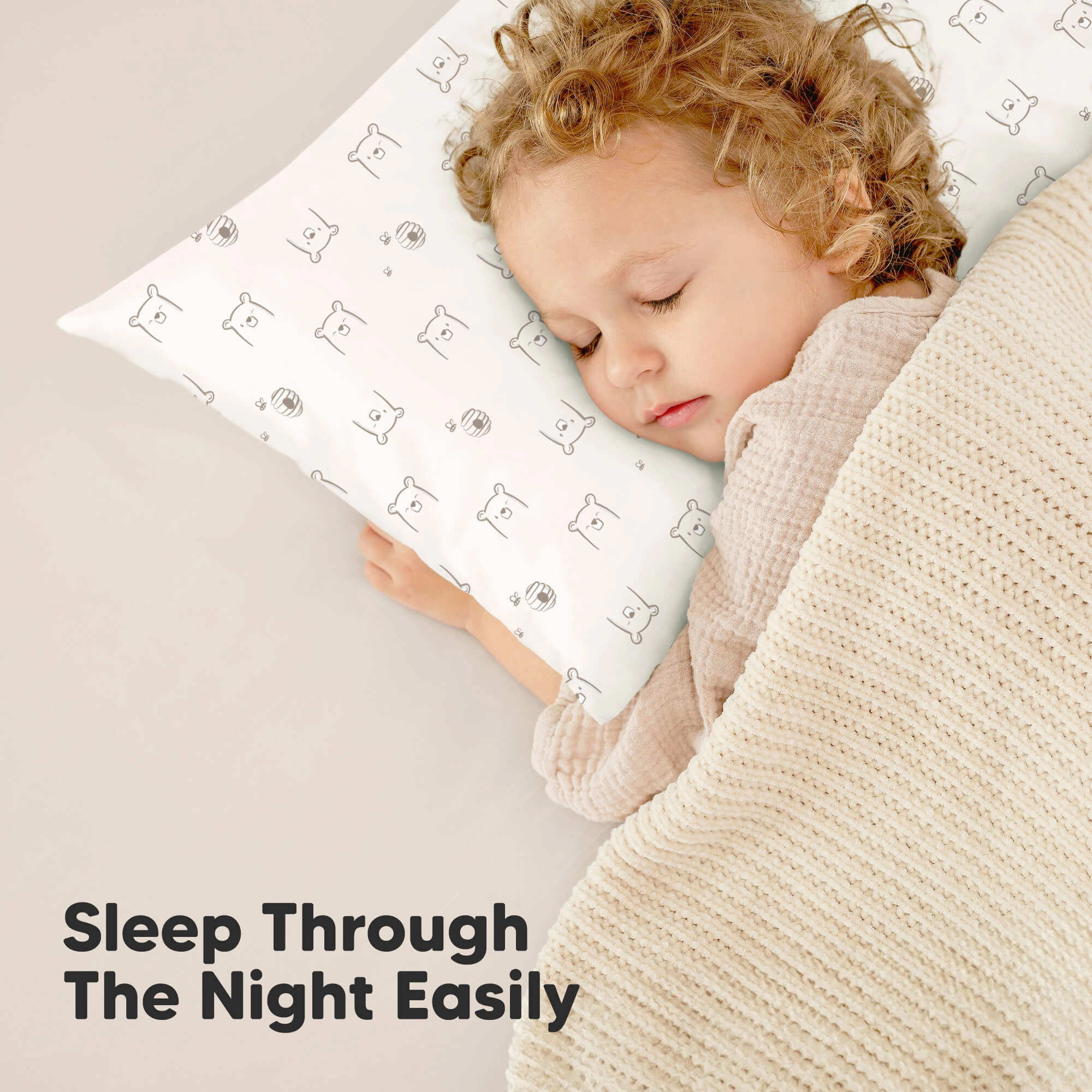 2-Pack Toddler Pillows (Bumble Bear)