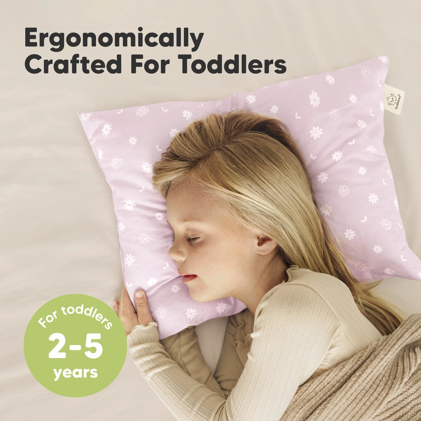 2-Pack Toddler Pillows (Daisy)