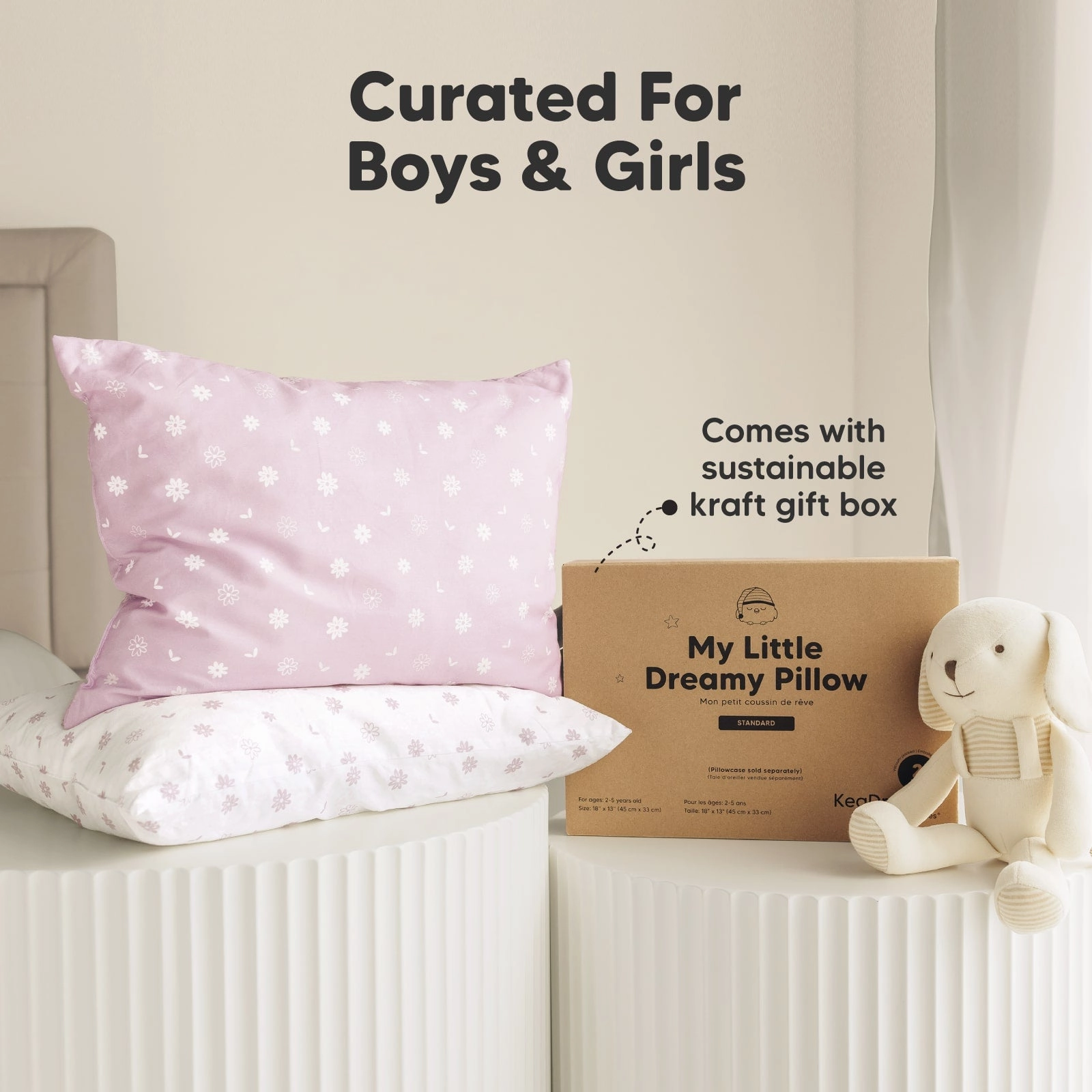 2-Pack Toddler Pillows (Daisy)