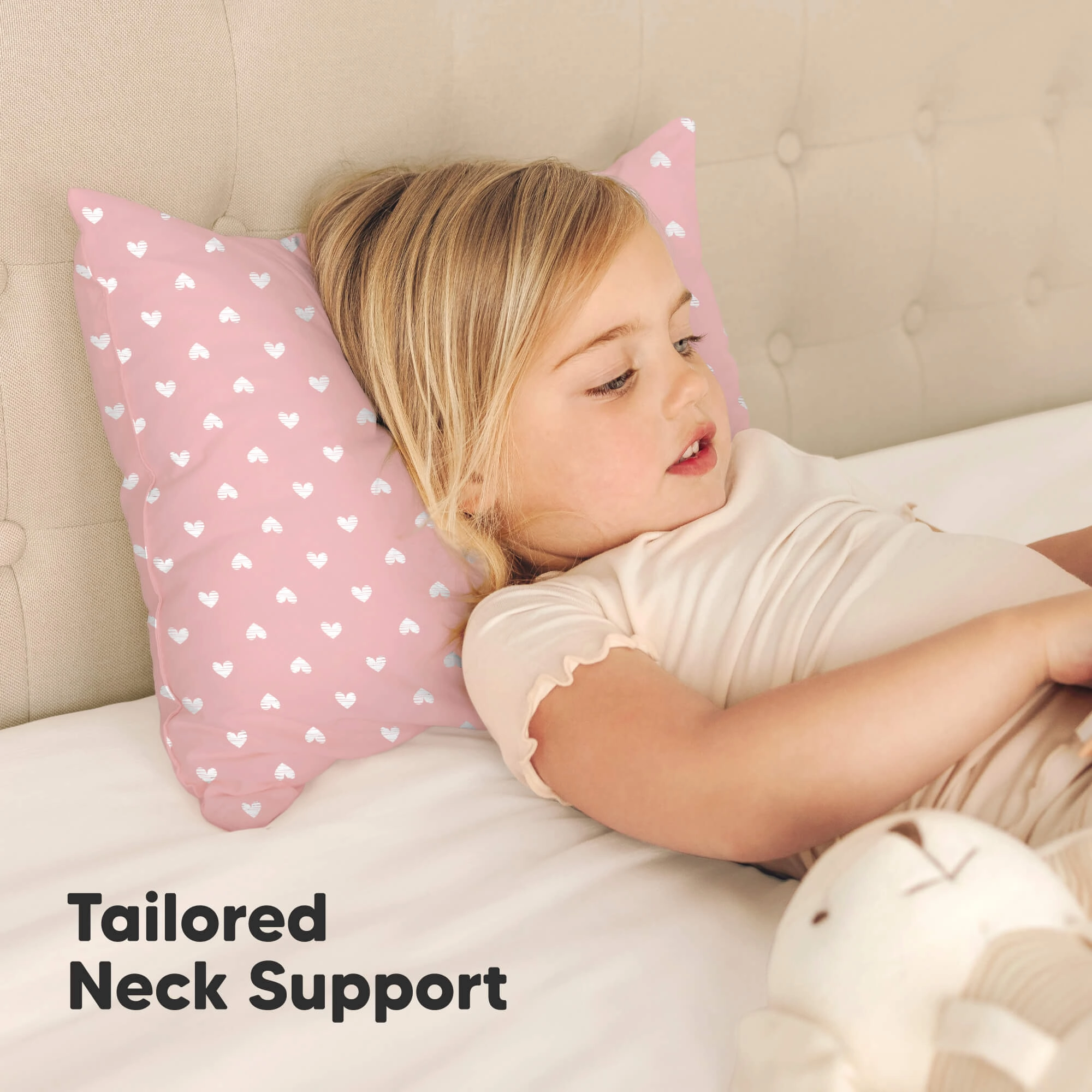 2-Pack Toddler Pillows (Hearts)
