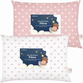 2-Pack Toddler Pillows (Hearts)