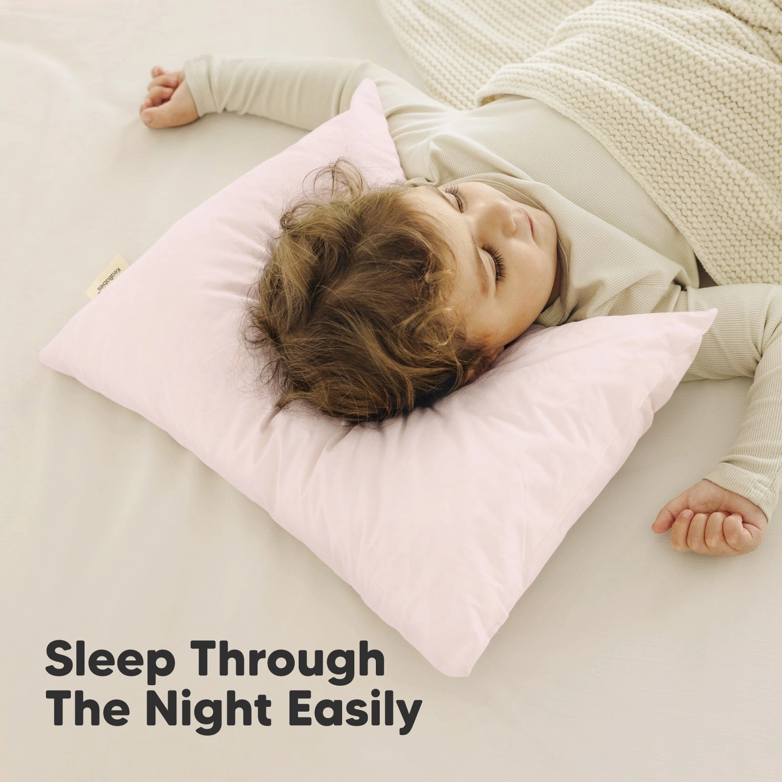 2-Pack Toddler Pillows (Mist Pink)
