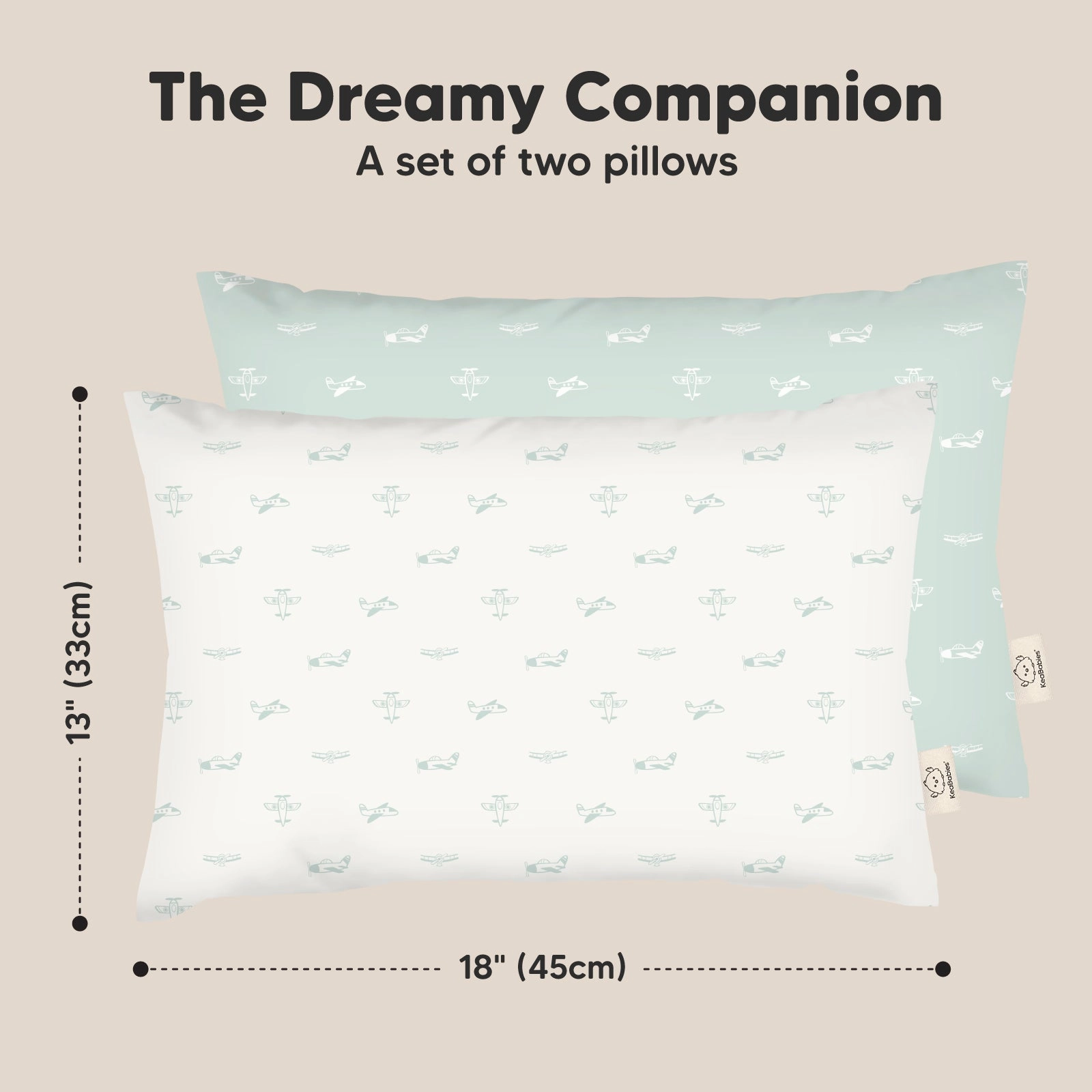 2-Pack Toddler Pillows (Planes)