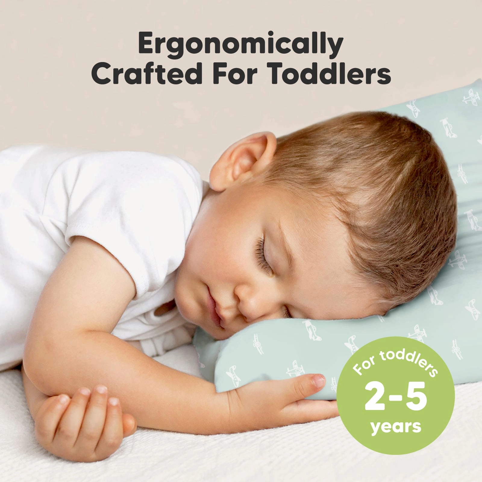 2-Pack Toddler Pillows (Planes)