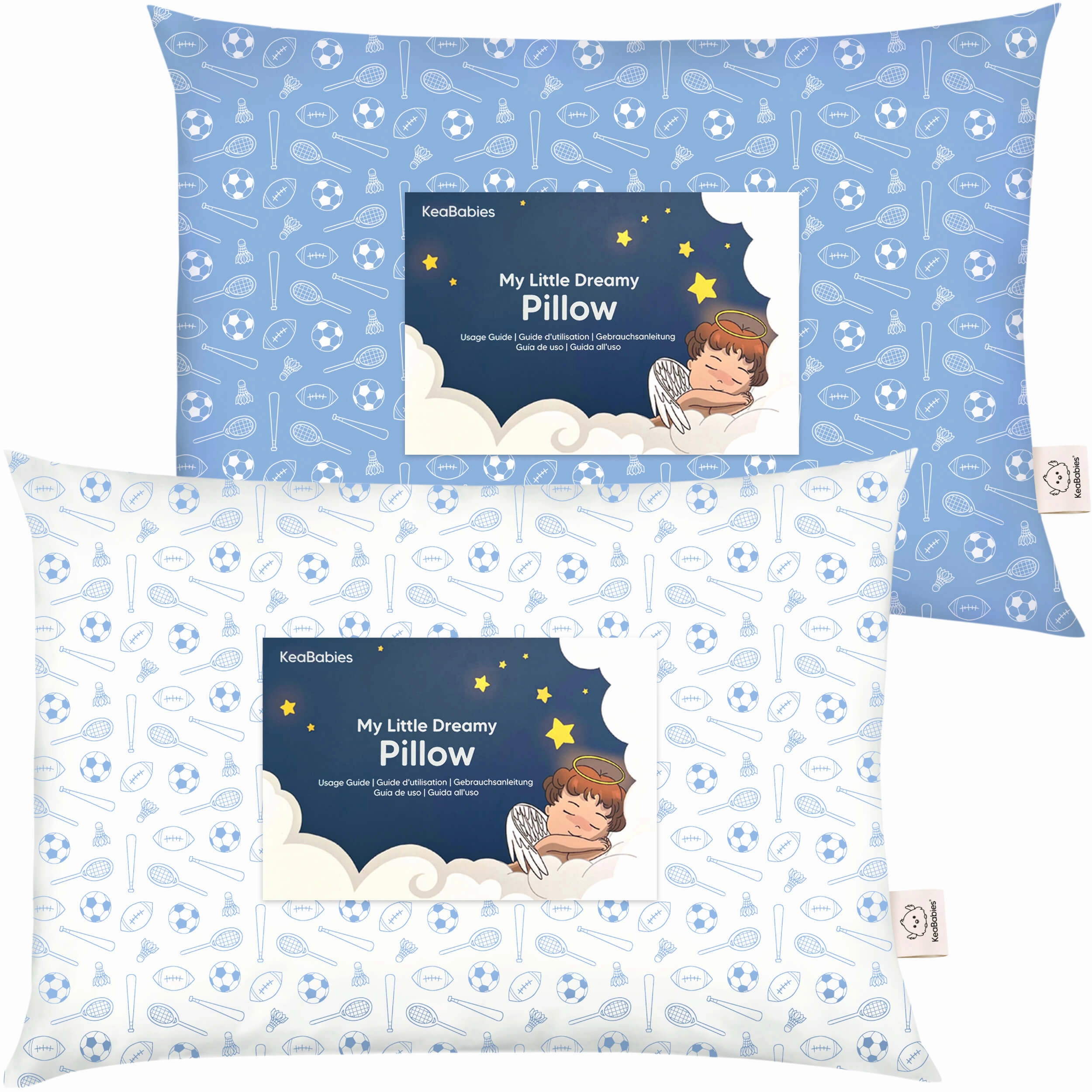 2-Pack Toddler Pillows (Sports)
