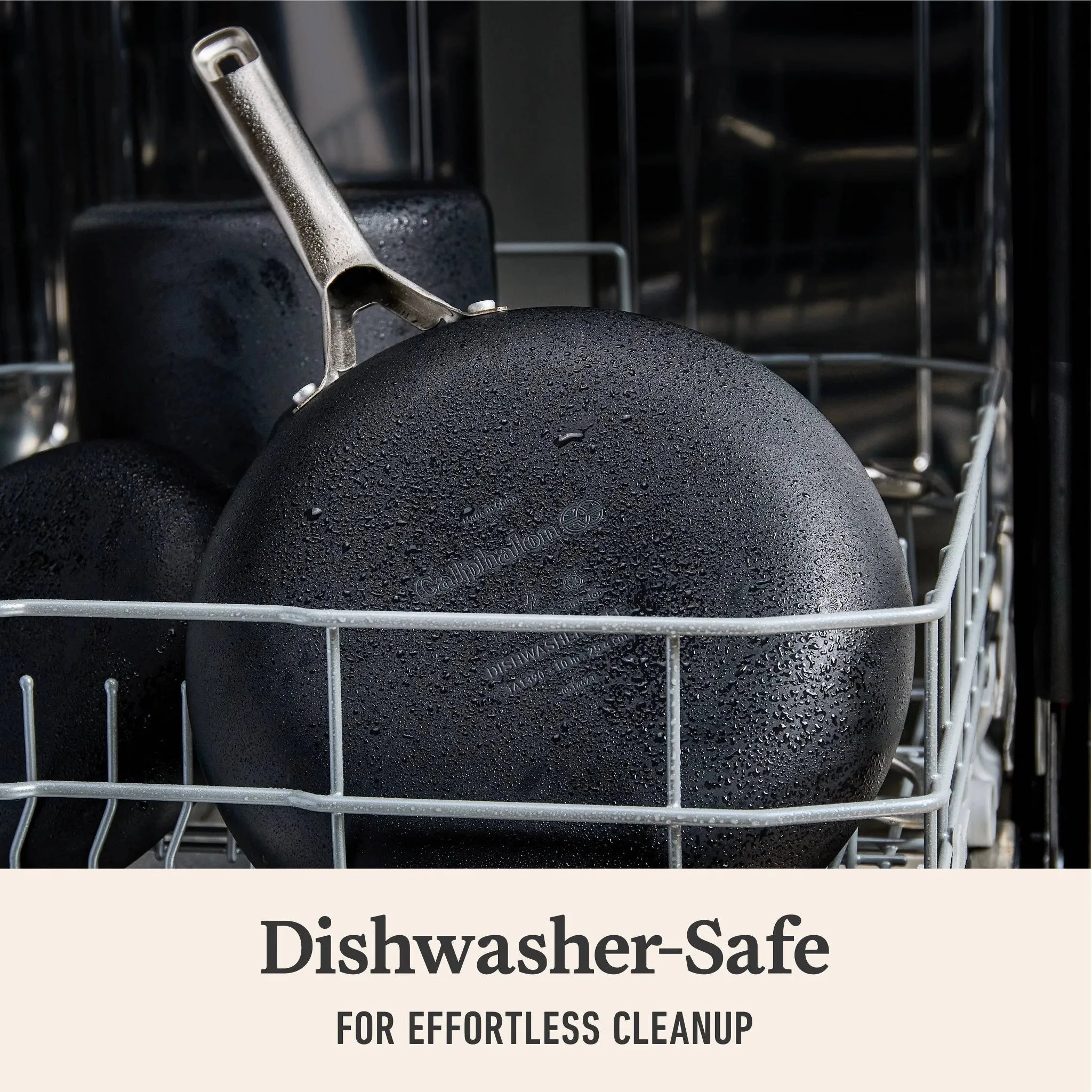 2pc 8" and 10" Hard Anodized Aluminum Nonstick Fry Pan Set Black: Stay-Cool Handle, Oven & Dishwasher Safe (See Description)