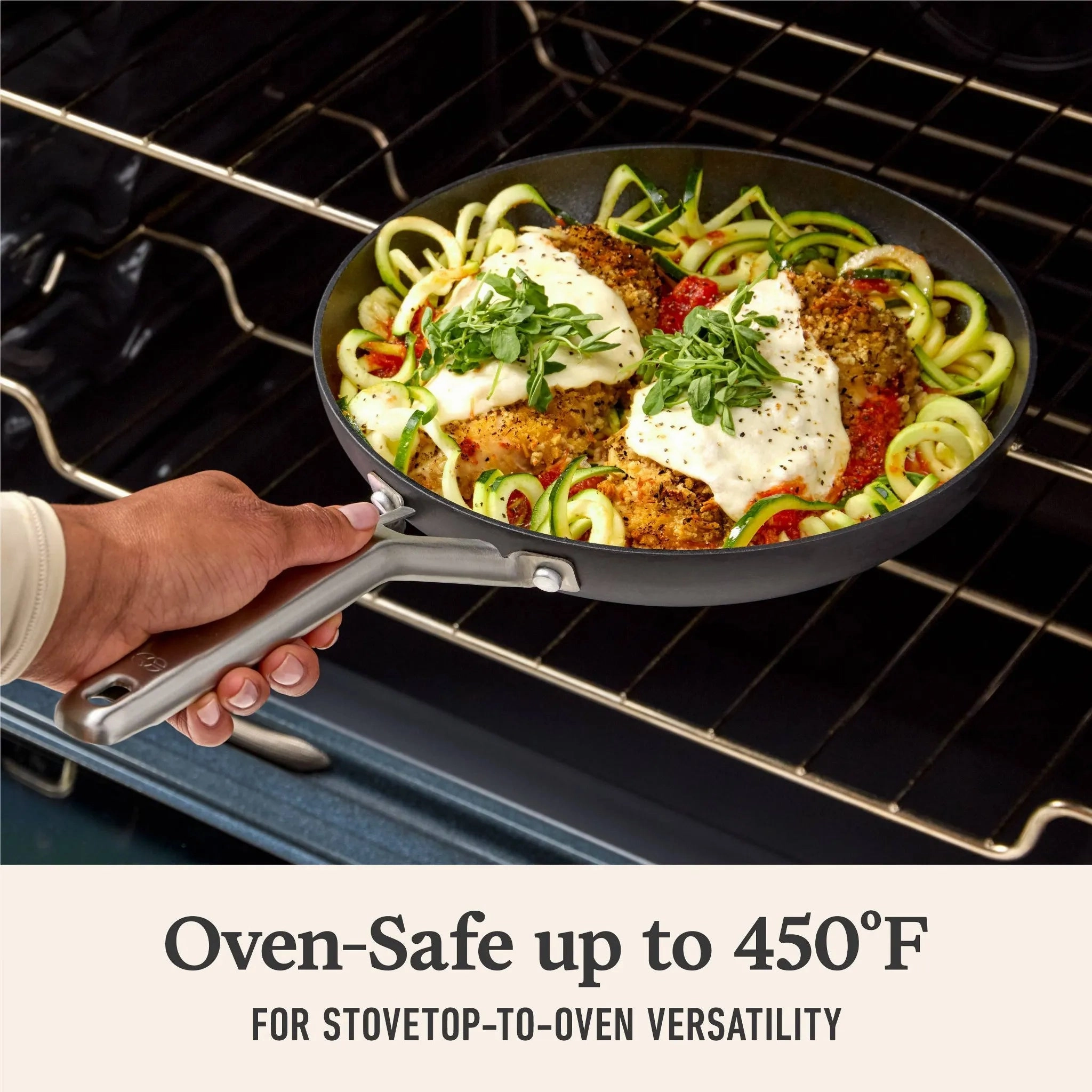 2pc 8" and 10" Hard Anodized Aluminum Nonstick Fry Pan Set Black: Stay-Cool Handle, Oven & Dishwasher Safe (See Description)