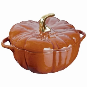 3.75 Qt Pumpkin Cocotte With Brass Knob