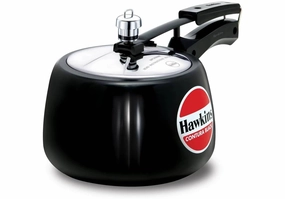 3L Hard Anodized Pressure Cooker - Black