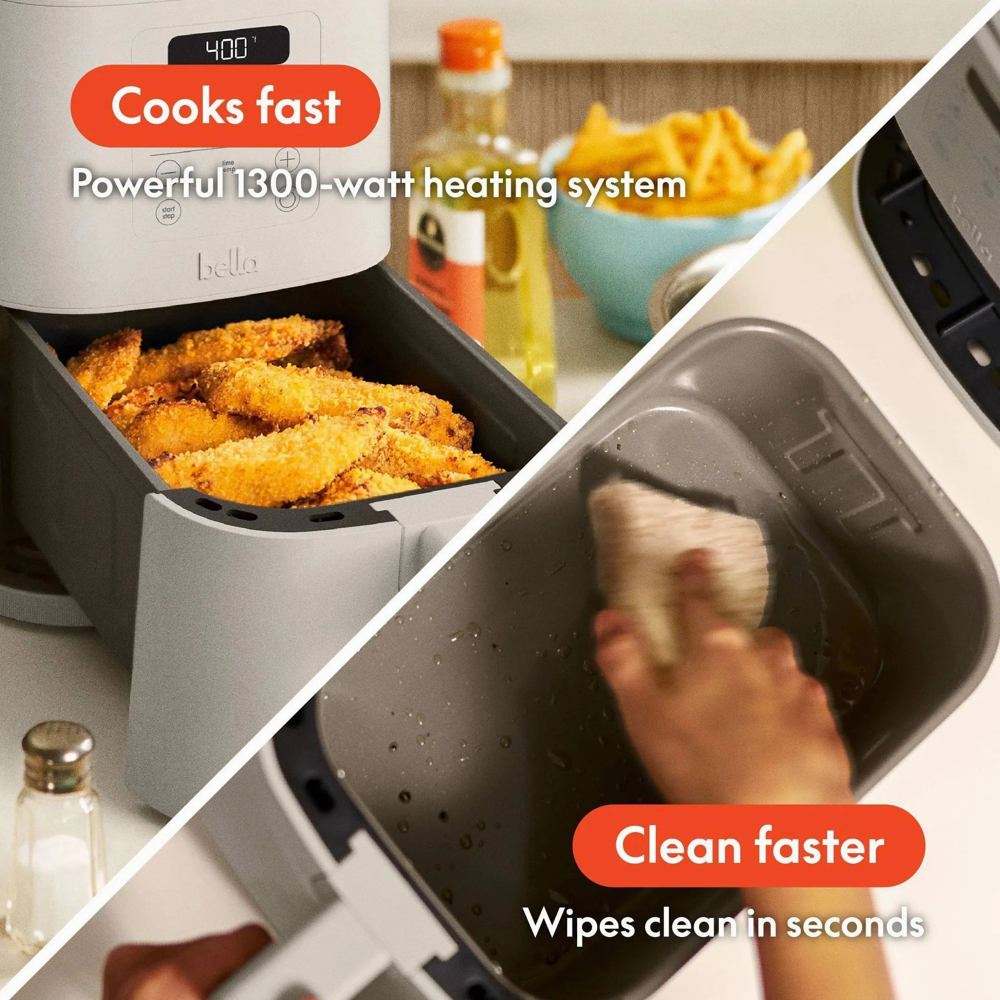 4qt Slim Air Fryer - Oatmilk