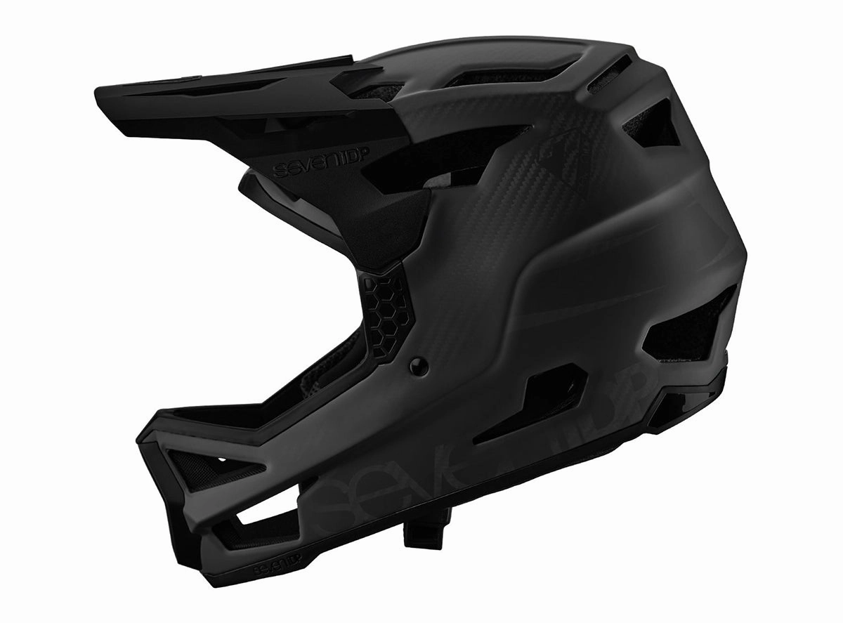 7 iDP Project 23 Carbon Full Face Helmet - Black-Raw Carbon