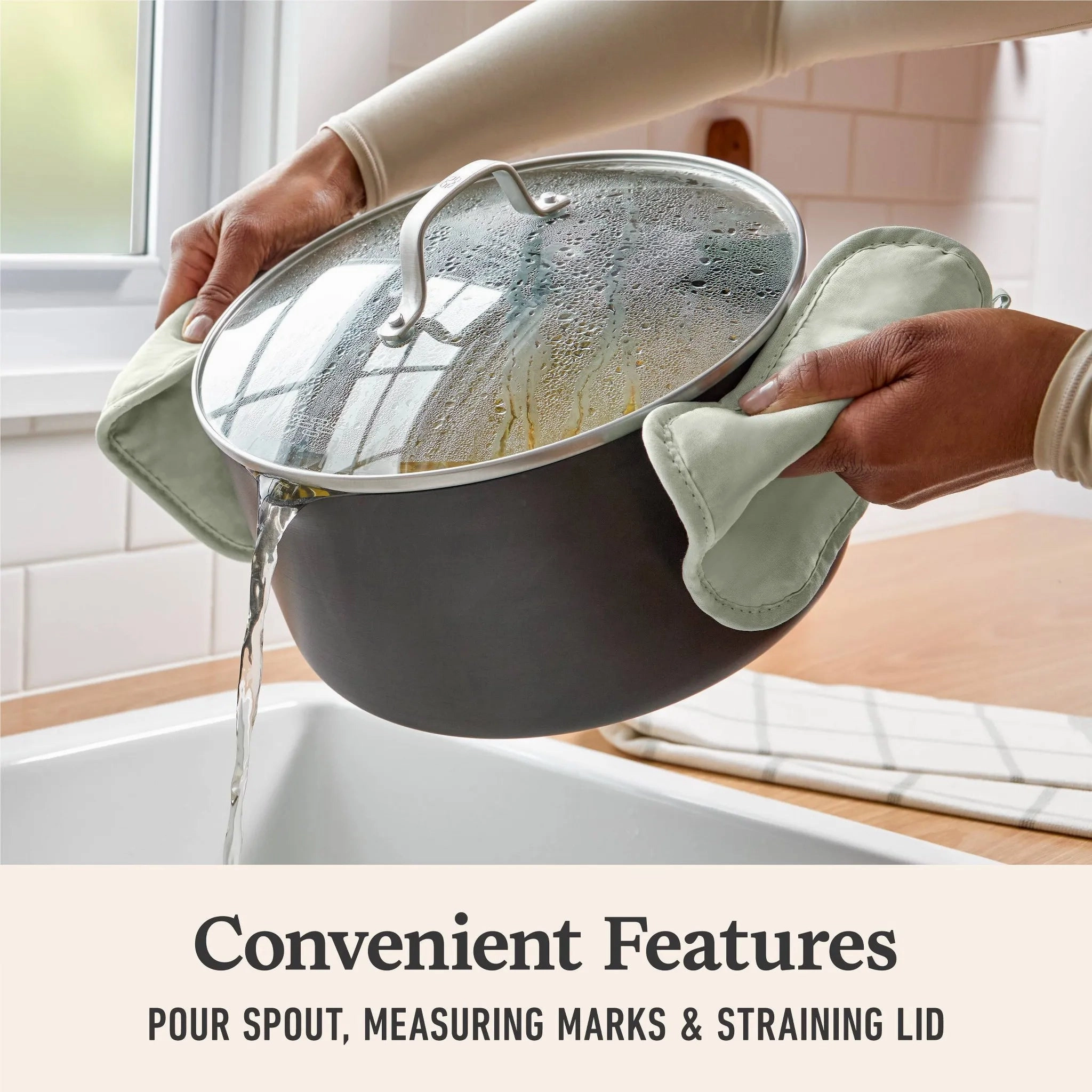 7qt Hard Anodized Nonstick Dutch Sauce Pan with Lid (See Description)