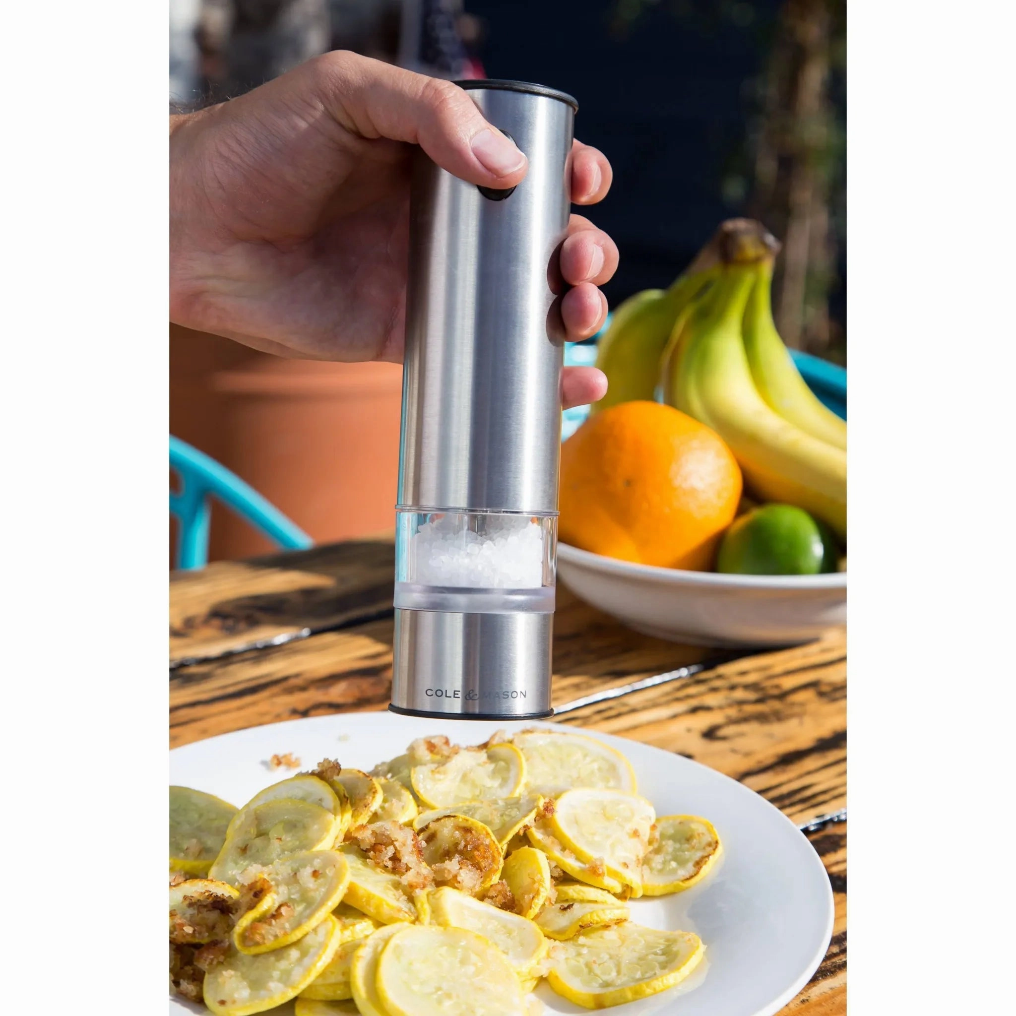 8" Stainless Steel Electronic Salt and Pepper Mill Gift Set