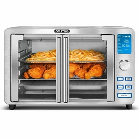 9-Slice Digital Air Fryer Oven with 14 One-Touch Cooking Functions and Auto French Doors (See Description)