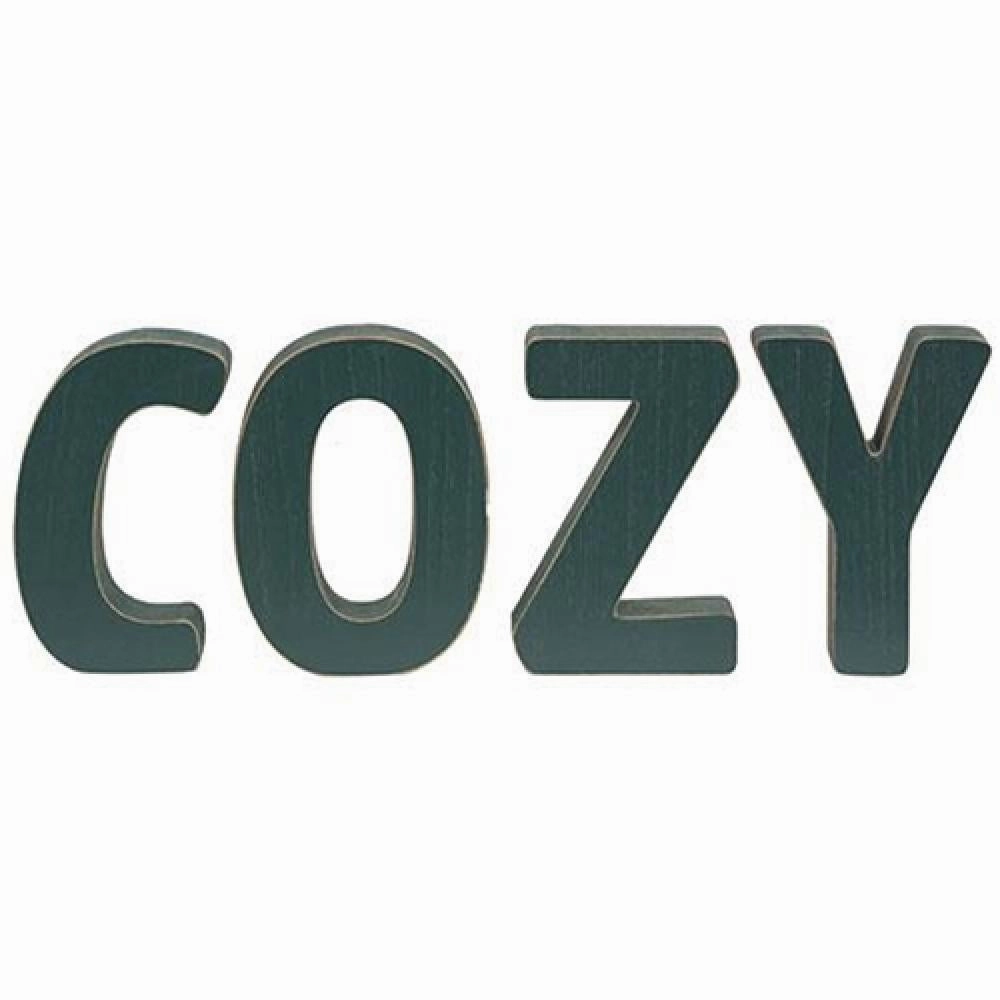 *4/Set COZY Wooden Letters