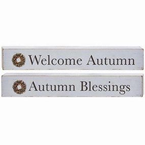 *Autumn Blessings Wood Block 2 asstd.