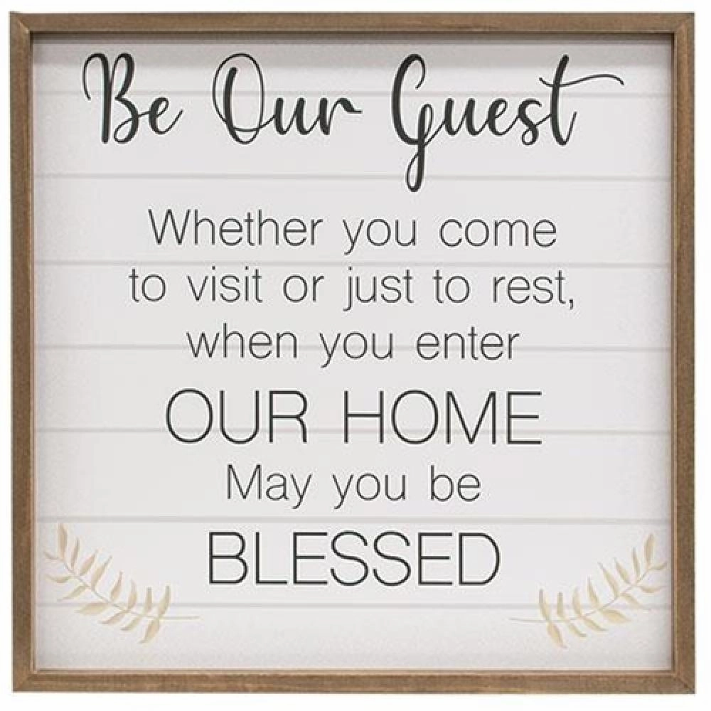 *Be Our Guest Framed Sign