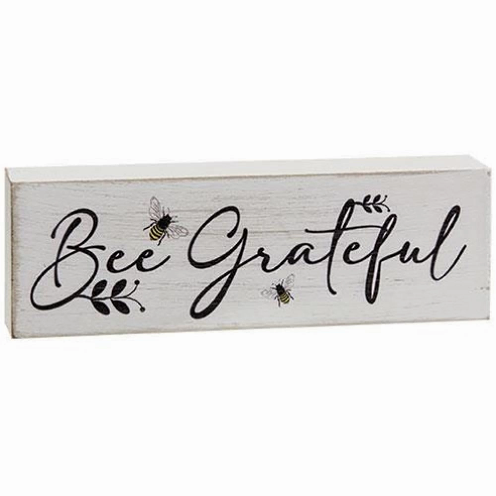 *Bee Grateful Wood Sign
