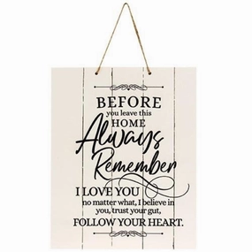 *Before You Leave This Home Pallet Board Rope Sign