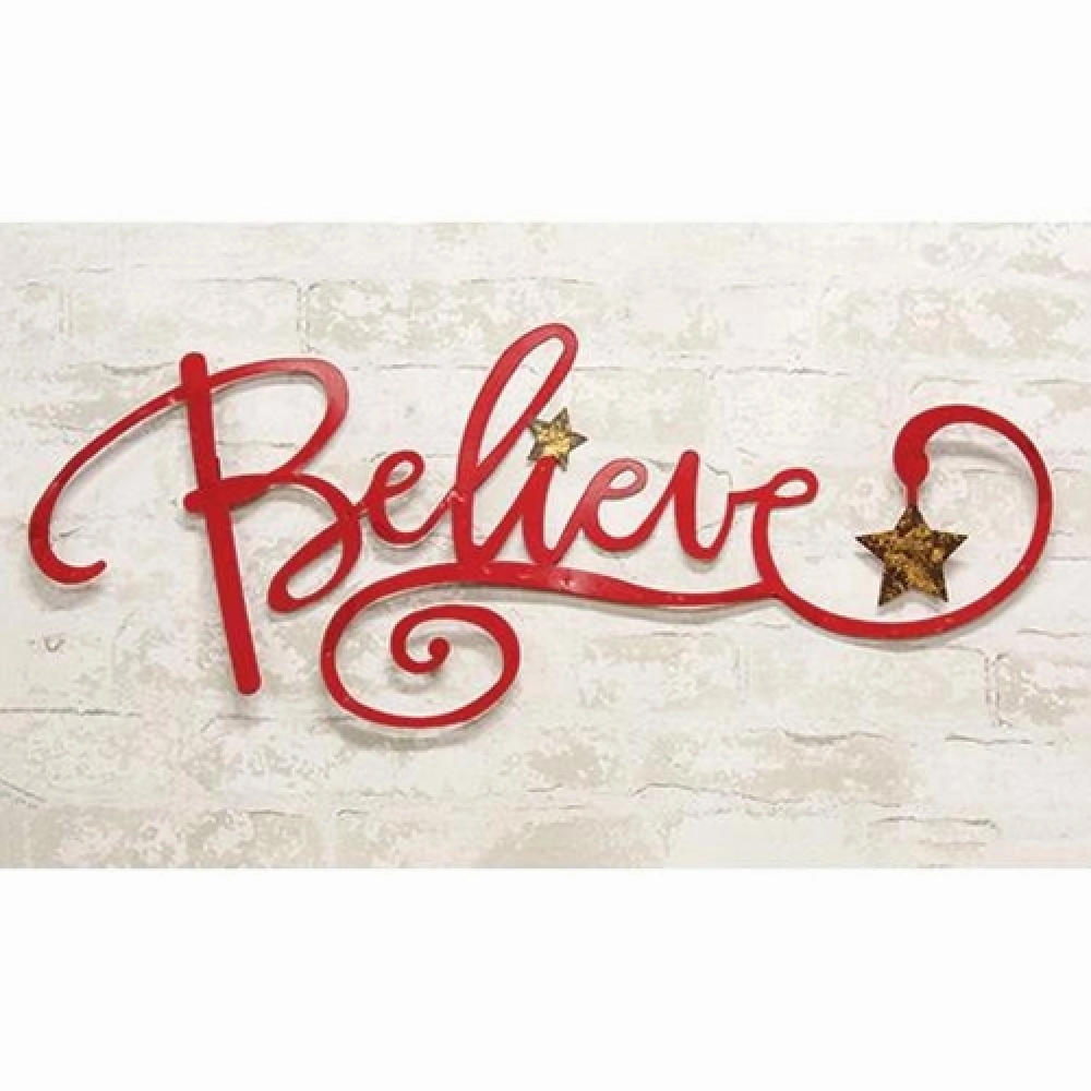 *Believe Wall Sign 29"