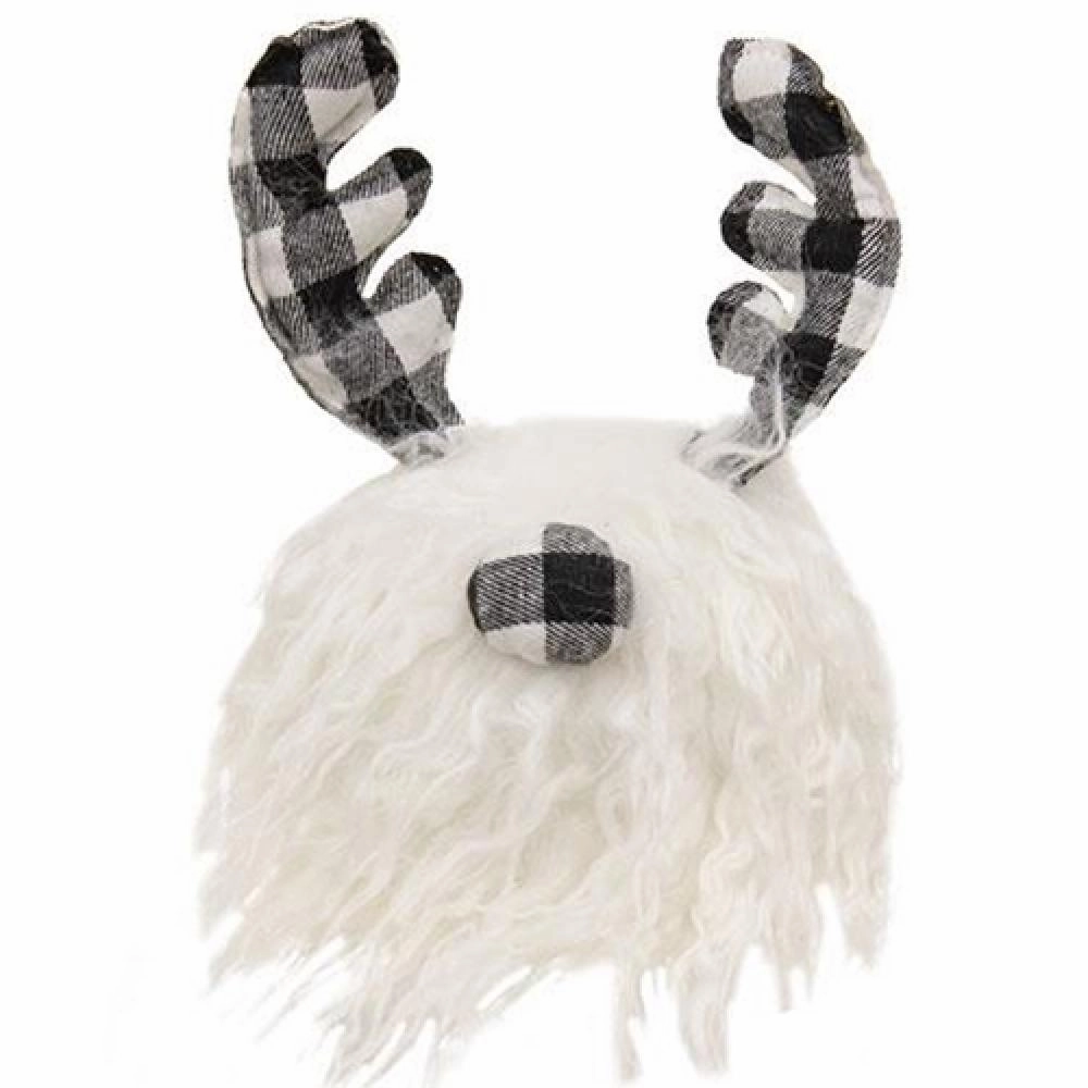 *Black & White Buffalo Check Gnome Ball