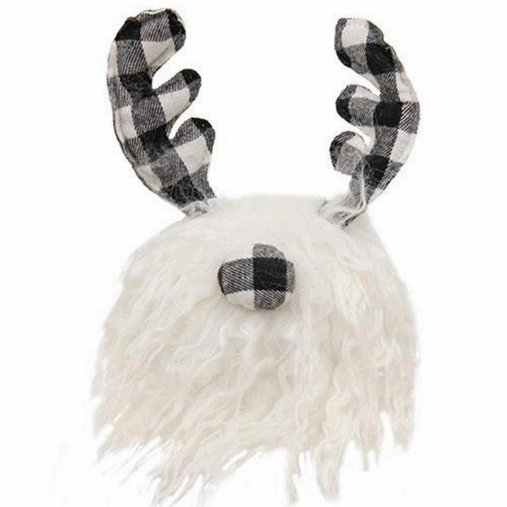 *Black & White Buffalo Check Gnome Ball