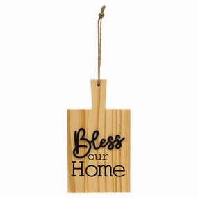 *Bless Our Home Natural Cutting Board Ornament