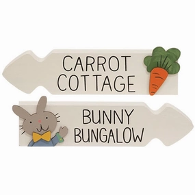 *Carrot Cottage/Bunny Bungalow Arrow Sitter 2 Asstd.