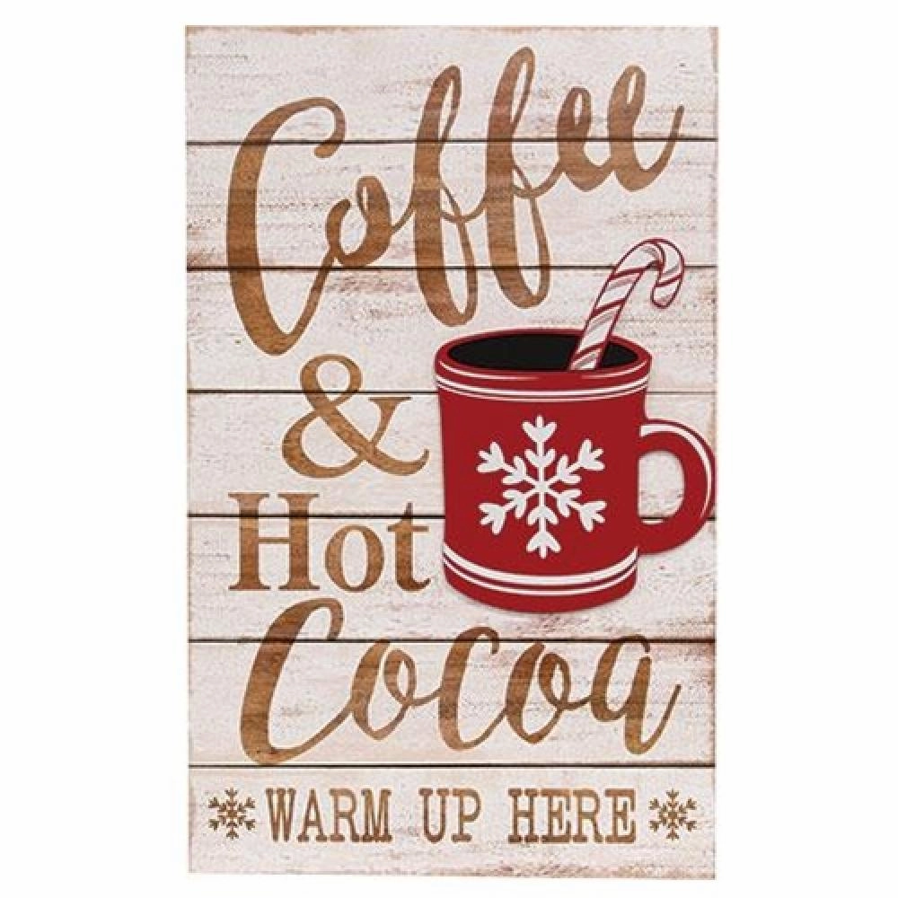 *Coffee & Hot Cocoa Slat Look Sign