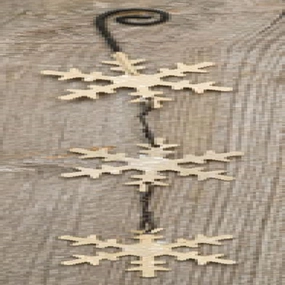 *Dangling Snowflake Ornament