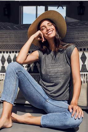 "Morning Mantra" Roll Tee
