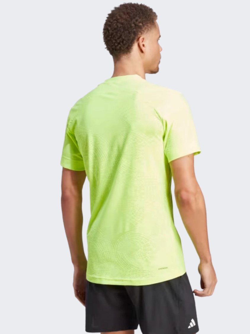 Adidas Freelift Pro Men Tennis T-Shirt Lemon