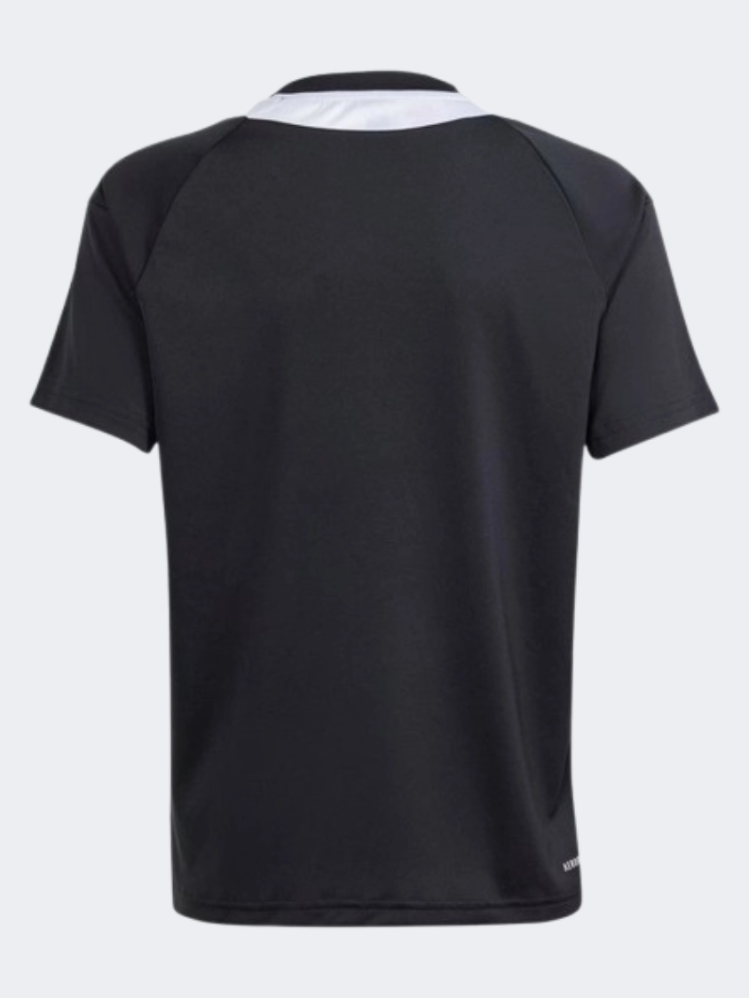 Adidas Sereno Aeroready Jersey Boys Sportswear T-Shirt Black/White