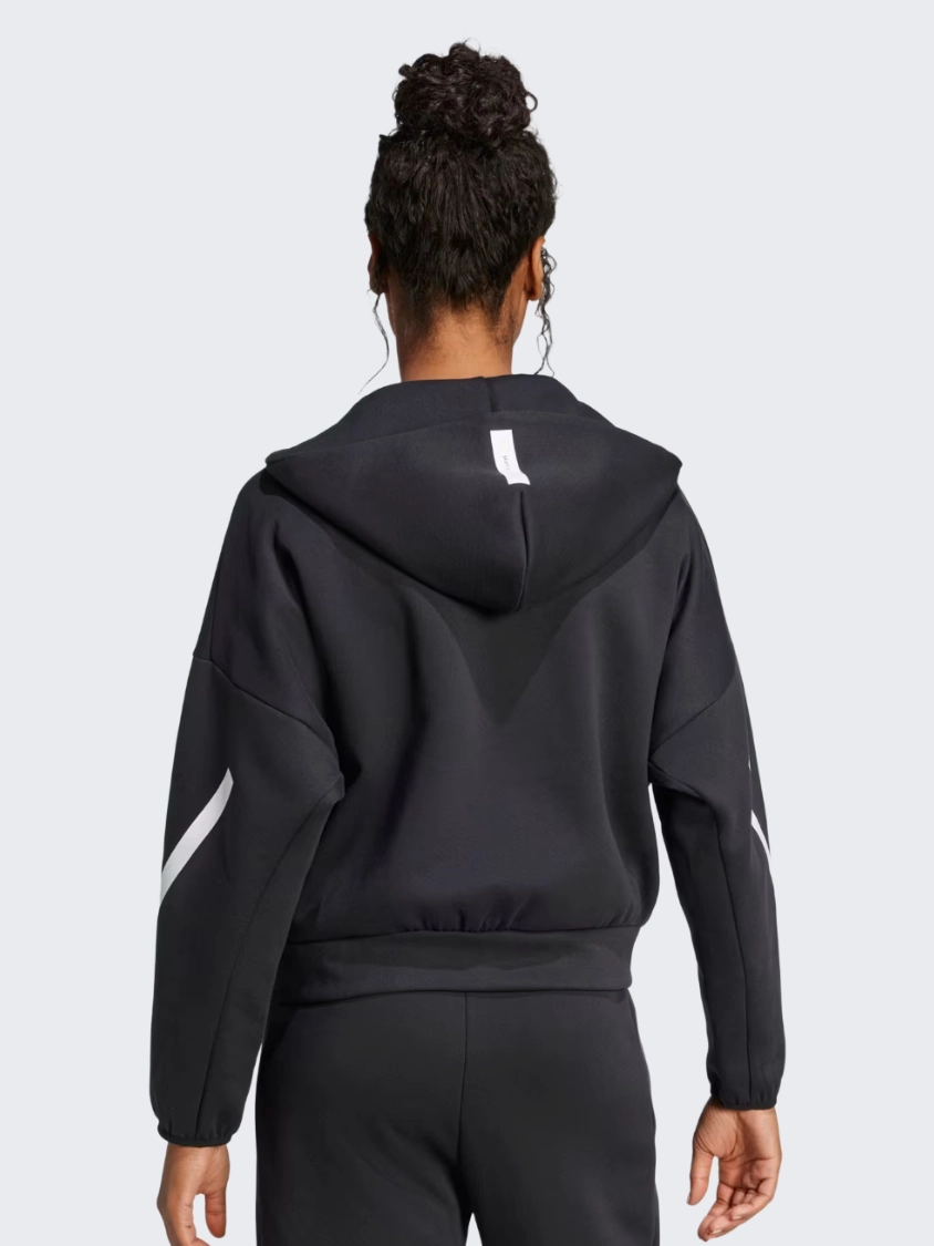 Adidas Z N E Women Sportswear Hoody  Black/White