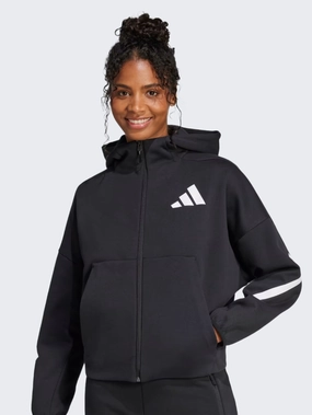 Adidas Z N E Women Sportswear Hoody  Black/White
