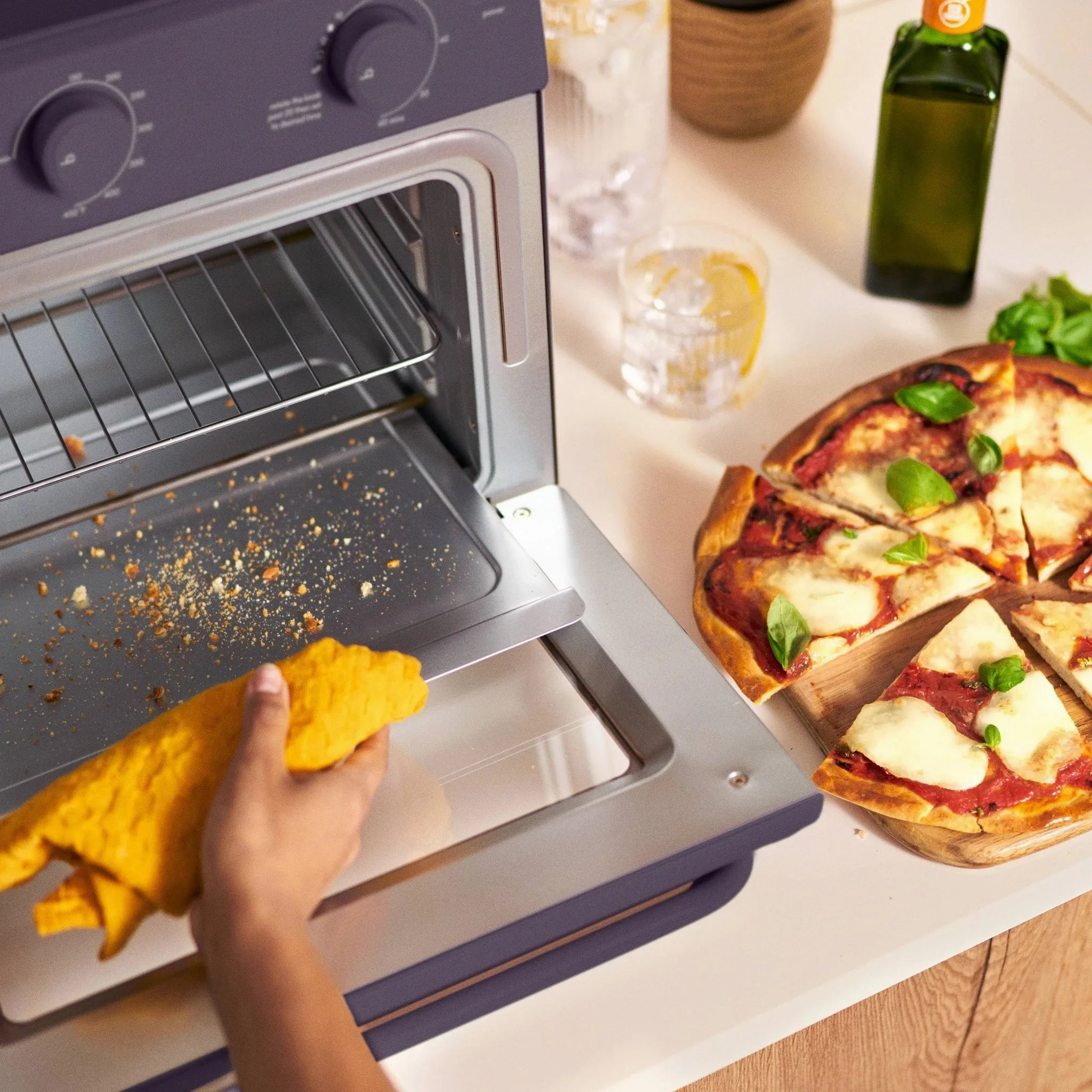 Air Fryer Toaster Oven Plum: 12-Qt Capacity, 1700W