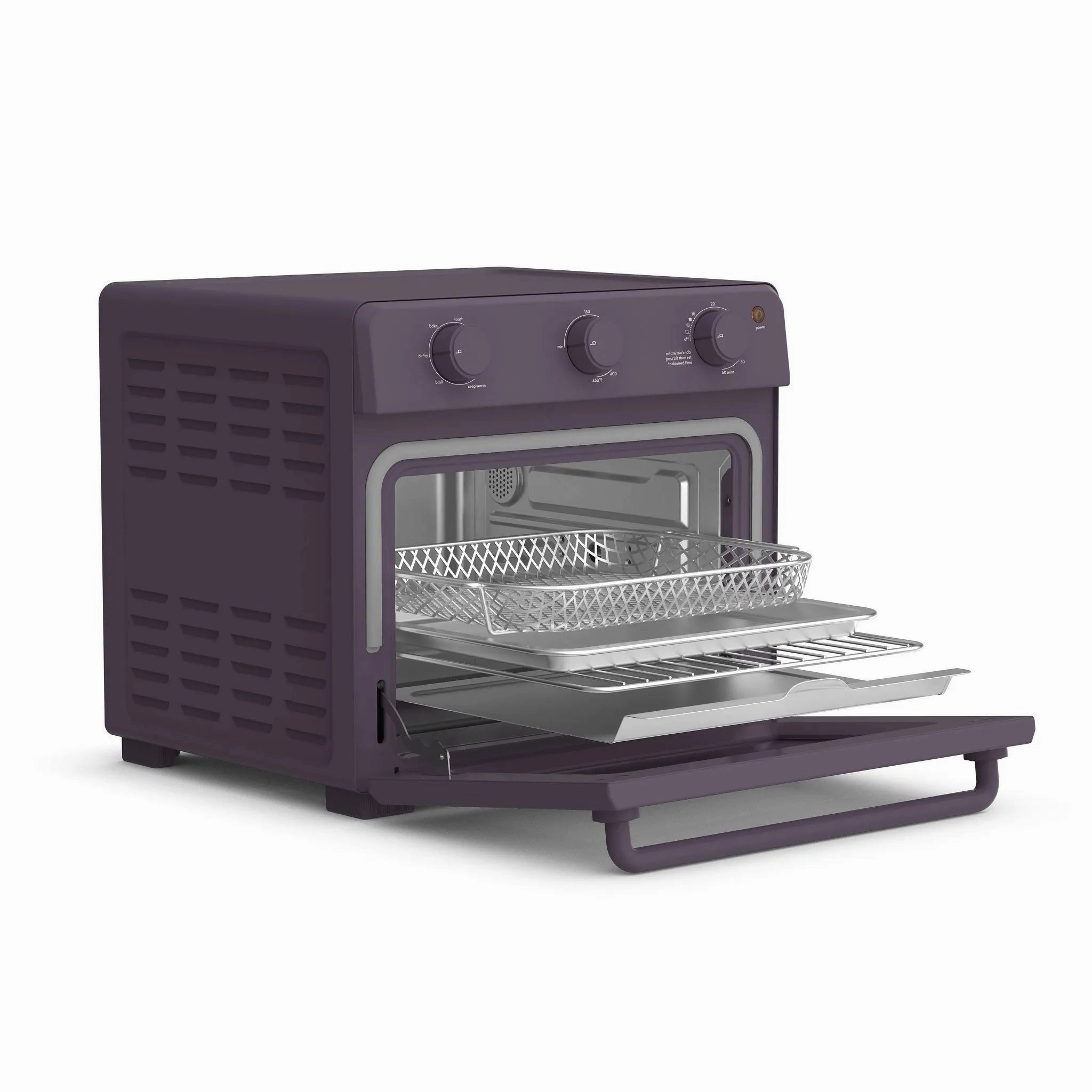Air Fryer Toaster Oven Plum: 12-Qt Capacity, 1700W